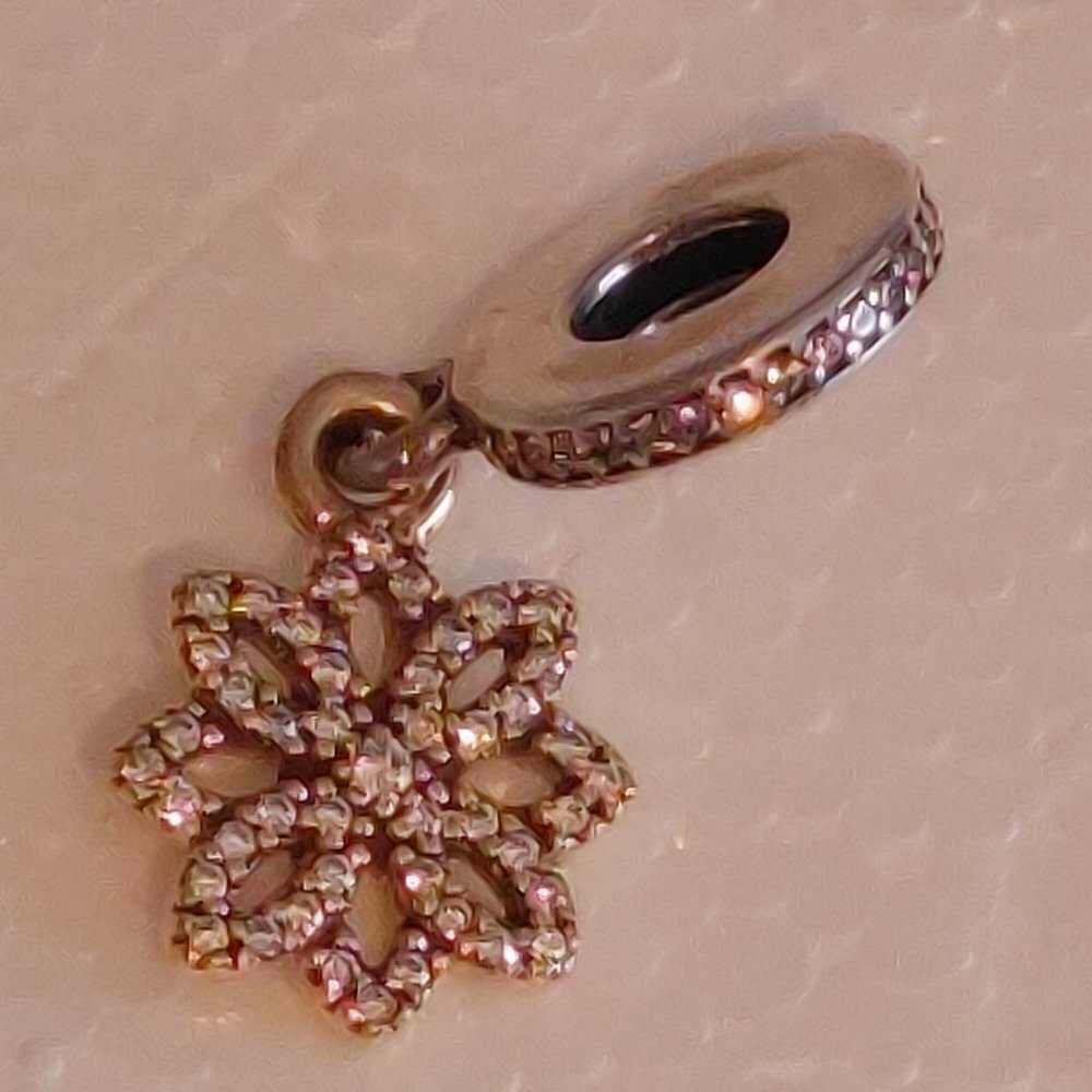 PANDORA LACE BOTANIQUE CHARM BRACELET CHARM DANGLE CHARM HTF